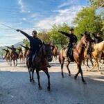 Agrupamientos Canino y Montado de la Guardia Estatal se preparan para el desfile patrio